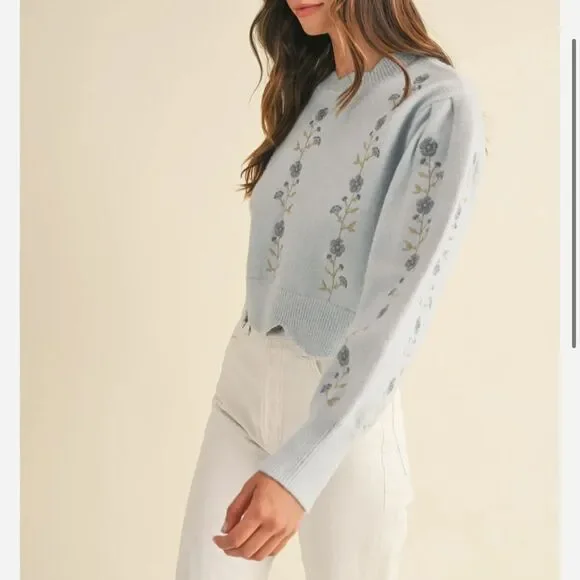 Mable/Anthropologie Meryl Scalloped Sweater - Picture 2 of 8